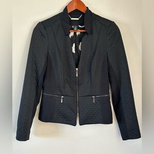 White House Black Market Black Quilted Blazer